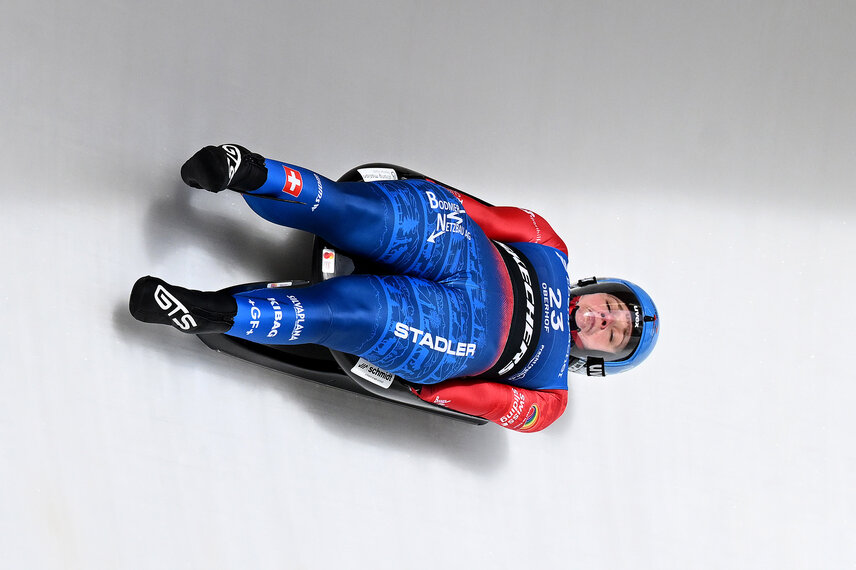 Natalie Maag en route pour la médaille d'argent aux Championnats du monde (photo : Dietmar Reker / Swiss Sliding)