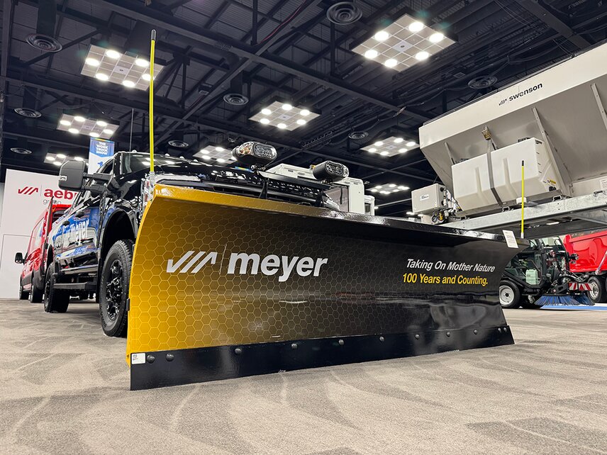 A standout in the booth: the Meyer Centennial Plow made its debut as we officially launched the giveaway on day one of WTW.